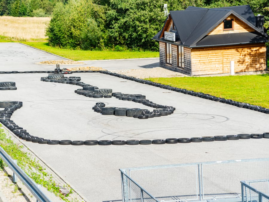 Tor dla początkujących — widok z góry na cały obrys
